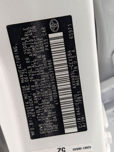 2025 Toyota Camry SE