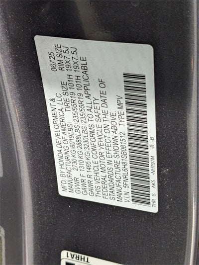 2025 Honda Odyssey Touring