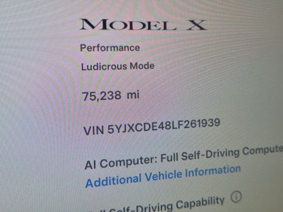2020 Tesla Model X Performance