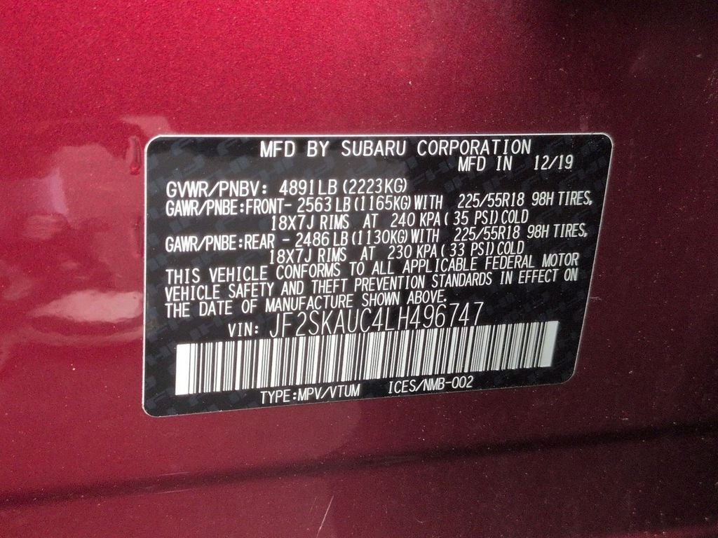 2020 Subaru Forester Limited