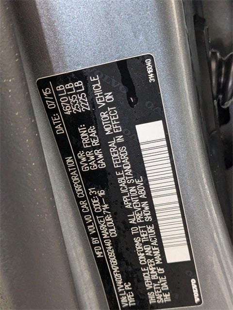 2016 Volvo S60 Inscription T5