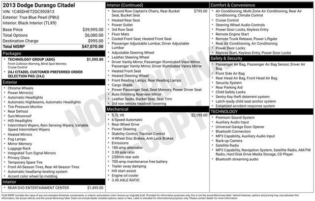 2013 Dodge Durango Citadel