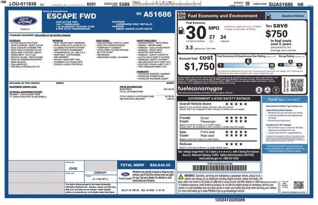 2025 Ford Escape Active