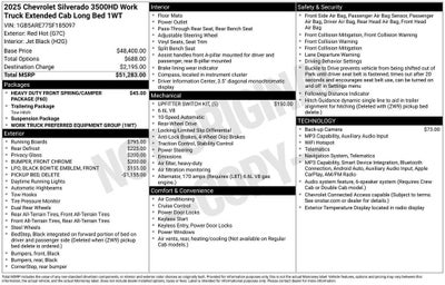 2025 Chevrolet Silverado 3500 HD WT DRW