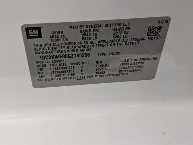 2016 Chevrolet Silverado 2500 HD LTZ