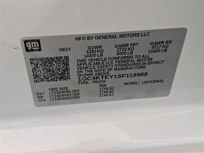 2025 Chevrolet Silverado 3500 HD LT DRW