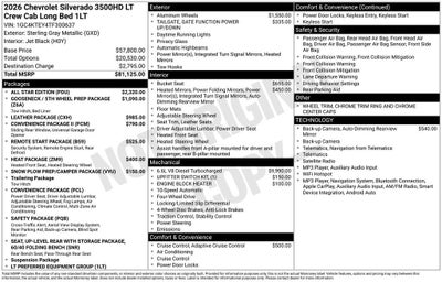 2026 Chevrolet Silverado 3500 HD LT DRW