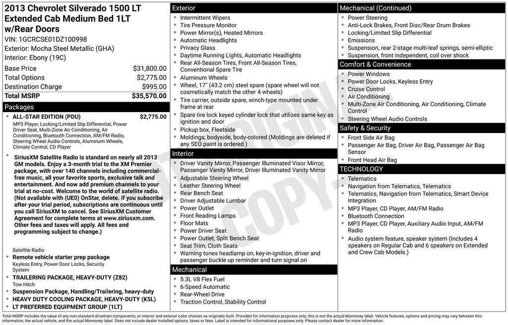 2013 Chevrolet Silverado 1500 LT