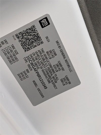 2024 Chevrolet Express Cargo 2500 WT