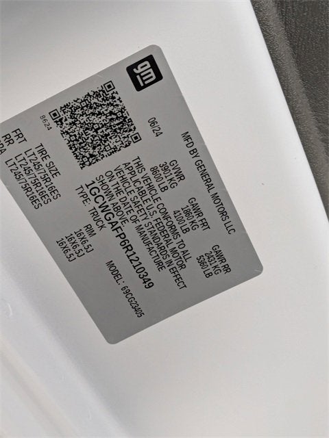 2024 Chevrolet Express Cargo 2500 WT