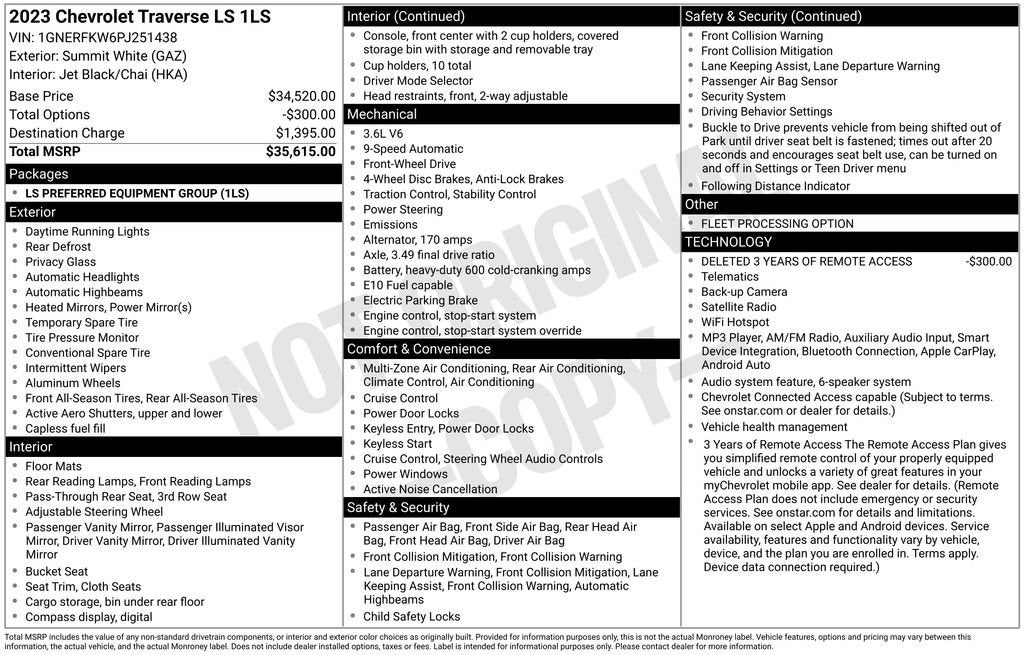 2023 Chevrolet Traverse LS - Photo 40