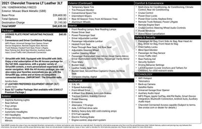2021 Chevrolet Traverse LT Leather