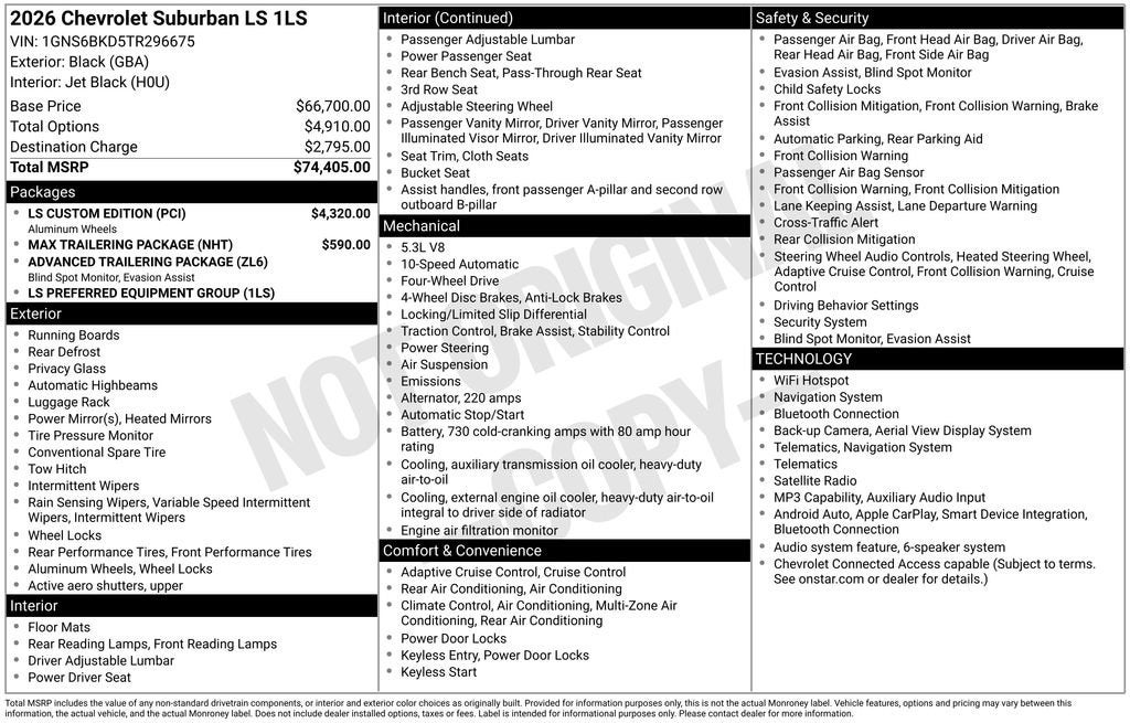 2026 Chevrolet Suburban LS