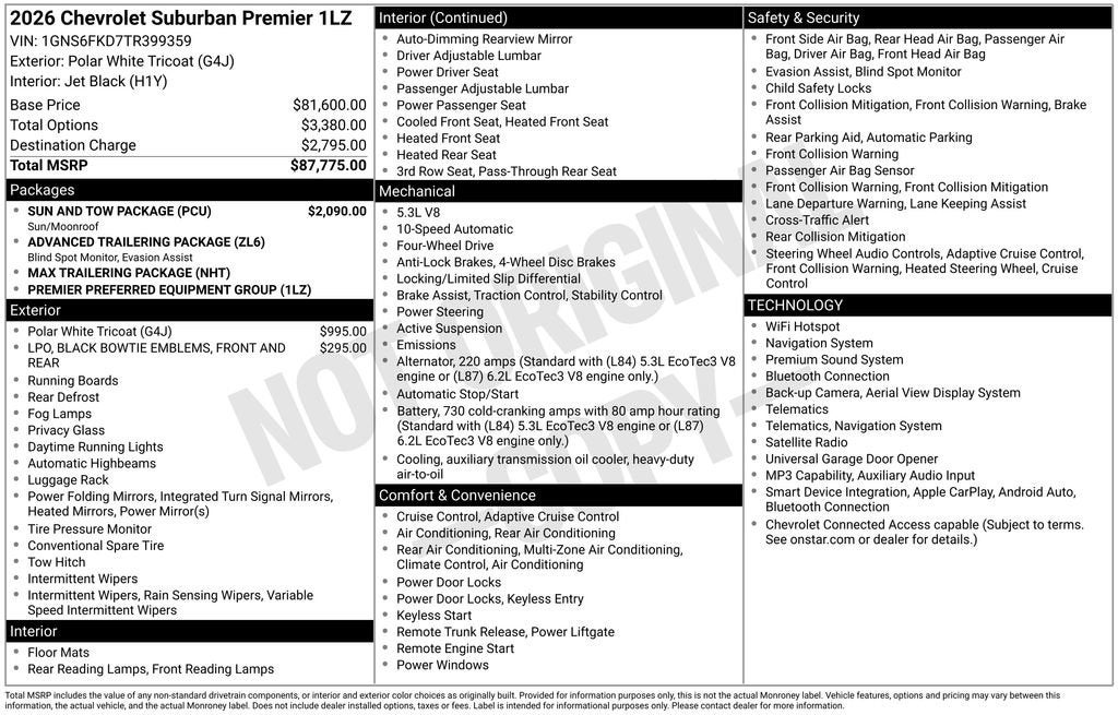 2026 Chevrolet Suburban Premier - Photo 47