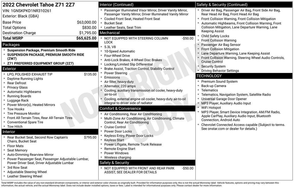 2022 Chevrolet Tahoe Z71