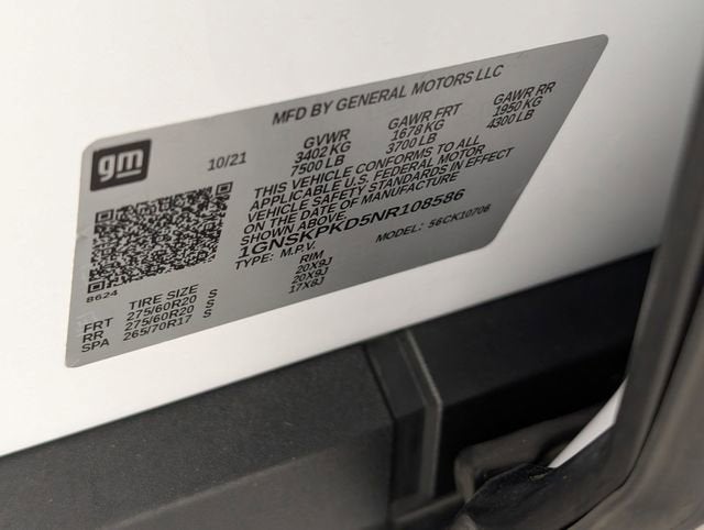 2022 Chevrolet Tahoe Z71