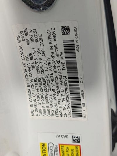 2023 Honda CR-V EX-L 2WD