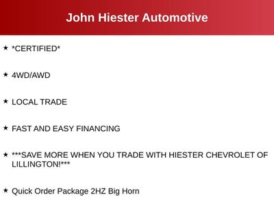 2019 RAM 2500 Big Horn