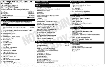 2010 Dodge Ram 2500 SLT
