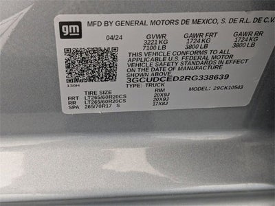 2024 Chevrolet Silverado 1500 Custom Trail Boss