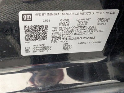 2024 Chevrolet Silverado 1500 Custom Trail Boss