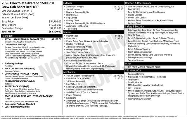 2026 Chevrolet Silverado 1500 RST