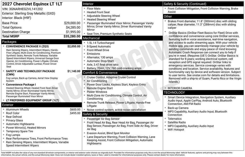 2027 Chevrolet Equinox LT