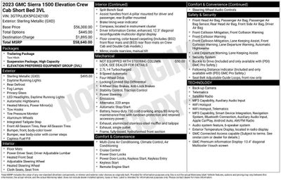 2023 GMC Sierra 1500 Elevation