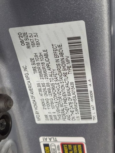 2020 Honda CR-V AWD EX