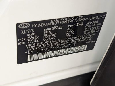 2020 Hyundai Santa Fe SEL