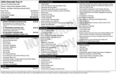 2026 Chevrolet Trax LT