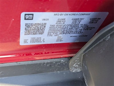 2026 Chevrolet Trax 2RS