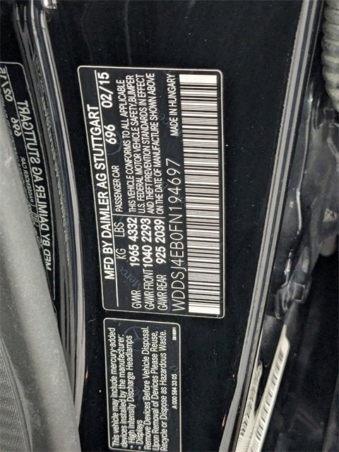 2015 Mercedes-Benz CLA CLA 250